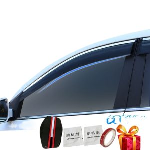 Injection Molded Window Rain Guard Deflectors with Stainless Steel Trim for CHANGAN UNI-K