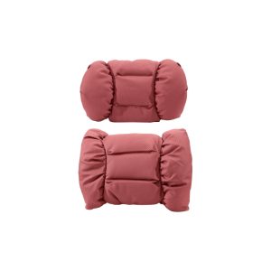 Car Seat Headrest and Lumbar Support Pillow Set in Brown for DEEPAL G318