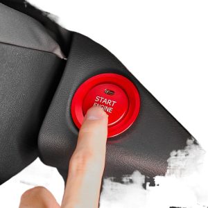 Ignition Start Button Decoration Trim Sticker and Ring for CHANGAN UNI-T 2020-2022