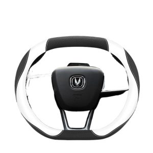 Genuine Leather Style Steering Wheel Cover for CHANGAN UNI-V, UNI-K, CS55 PLUS, and YIDA