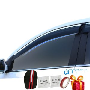 Injection Molded Window Rain Shield Set with Stainless Steel Trim for CHANGAN UNI-K