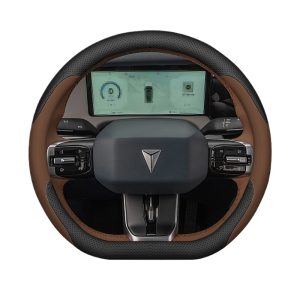 Ultra-Thin Nappa Leather Steering Wheel Cover for DEEPAL G318 Air Suspension Edition
