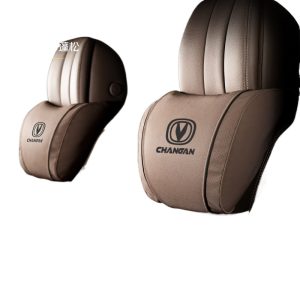 Premium Suede Car Headrest and Neck Pillow Set for CHANGAN CS75 PLUS, CS55 PLUS, and UNI Series