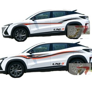 Body Graphic Decals and Waistline Stripe Stickers for CHANGAN UNI-T