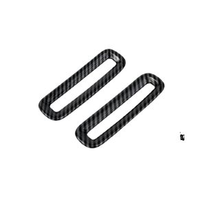 Interior Dashboard Air Outlet Decorative Trim Frame 2-Piece Set Silver for DEEPAL S07 (2023)