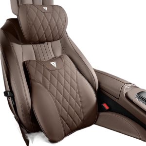 Nappa Leather Car Headrest and Lumbar Support Set for DEEPAL SL03 / S07 / G318