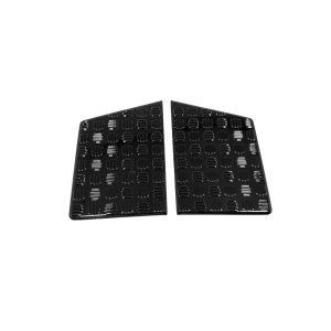 Front Headlight Eyebrow Trim Cover Carbon Fiber Style for DEEPAL G318 2024