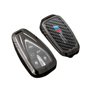 Real Carbon Fiber & Zinc Alloy Key Case Protector for CHANGAN Lumin, Eado, UNI-V, OSHAN Z6, CS55 PLUS