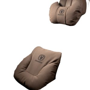 Memory Foam Car Neck Pillow and Lumbar Support Set for CHANGAN CS75 PLUS, CS55 PLUS, UNI-K, and UNI-V