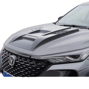 Off-Road Style Engine Hood Trim Guard with Grille Lights for CHANGAN CS75 PLUS, CS35, CS85, CS95, UNI-T, UNI-K