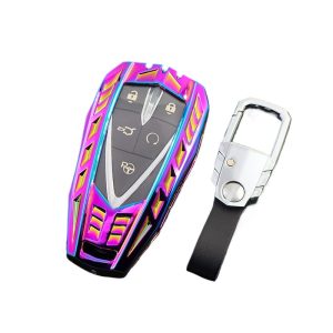 Zinc Alloy Armor Key Fob Cover for CHANGAN CS75 PLUS, CS55 PLUS, CS35, Eado, and UNI-T