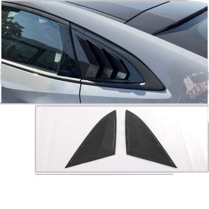 Rear Window Louvers Decorative Trim for 2022+ CHANGAN UNI-V, Carbon Fiber Style ABS