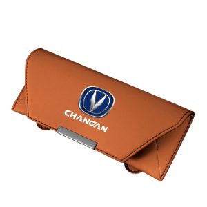 Nappa Leather Car Sunglasses Holder Glasses Case for CHANGAN CS55 CS75 PLUS Eado UNI-V Lumin