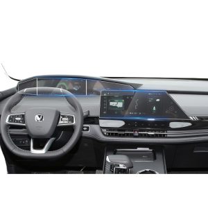 Tempered Screen Protector and Nano Film Set for CHANGAN UNI-K Dashboard and Navigation