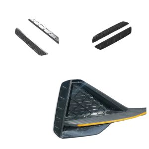 Front Bumper Air Knife Fog Lamp Brow Trim for 2022 CHANGAN UNI-V, 2-Piece ABS Exterior Decoration