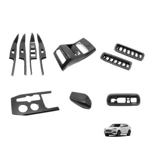 Interior Door Sill Decorative Trim Strips Black/Silver for CHANGAN UNI-K 2021-2024