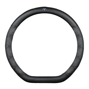 Genuine Leather Steering Wheel Cover for Changan CS75 PLUS, CS55, UNI-V, UNI-K, and CS35