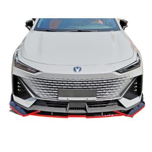 Front Bumper Lip Spoiler Carbon Fiber Pattern for 2022 CHANGAN UNI-V