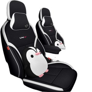 Custom Fit Cartoon Linen Seat Covers Full Set for CHANGAN UNI-V Four Seasons