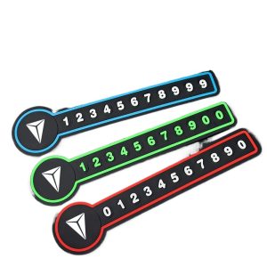 Temporary Car Parking Phone Number Plate Luminous Card for DEEPAL SL03 and S07