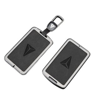Zinc Alloy Smart Key Shell Cover and Leather Keychain for DEEPAL S07 S05 S7 SL03 L07 G318