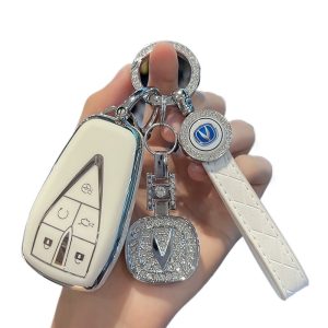 TPU Key Fob Cover with Keychain for CHANGAN UNI-V, UNI-T, UNI-Z and CS75 PLUS