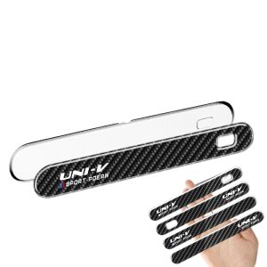 Carbon Fiber Texture Door Handle Protective Stickers for CHANGAN UNI-V 4-Piece Set
