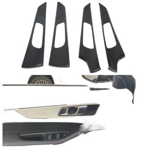 Interior Door Handle Bowl Trim Sequins Carbon Fiber Style for 2021 CHANGAN UNI-K (4-Piece Set)