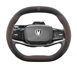 Interior Steering Wheel Cover Suede Ultra-Thin Anti-Slip for CHANGAN UNI-K iDD