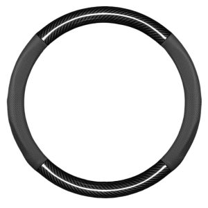 Leather Steering Wheel Cover Sports Carbon Fiber Style for Changan UNI-K Ruicheng CC Yuexiang CS85 COUPE