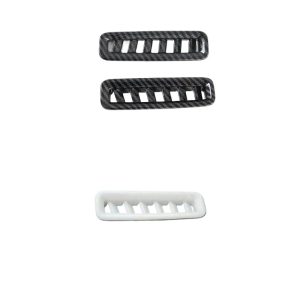 Interior Dashboard Side Air Outlet Sequin Trim Carbon Fiber Style for CHANGAN UNI-K 2021