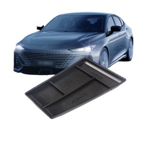 Center Console Lower Storage Box Organizer with Leather Liner for CHANGAN UNI-V