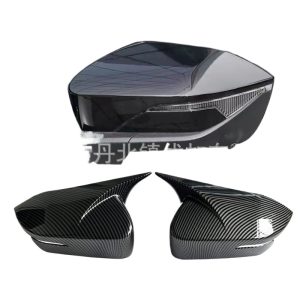 Rearview Mirror Mirror Cover Cap Horn Style Gloss Black for CHANGAN UNI-V