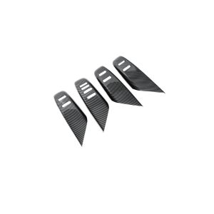Interior Glass Lift Switch Button Cover Trim Carbon Fiber Style for DEEPAL S07