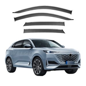 Acrylic Window Visor Rain Guard Set with Silver Trim for CHANGAN UNI-K iDD 2022+