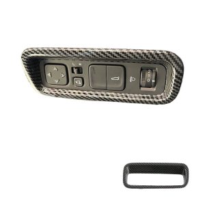 Headlight Adjustment Panel Decor Trim Carbon Fiber Style ABS for CHANGAN UNI-V 2022