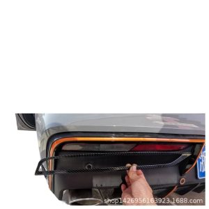 Rear Fog Lamp Cover Trim with Carbon Fiber and Orange Finish for CHANGAN UNI-V 2022