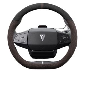 Interior Steering Wheel Cover Suede Sport Grip for DEEPAL SL03 and S07 S7 2023