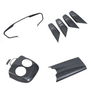 Interior Trim Accents ABS Carbon Fiber Style for 2023 DEEPAL S07 Front Cup Holder