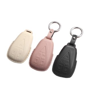 Automotive Key Fob Case with Lanyard for CHANGAN CS75 PLUS, CS35, CS55 PLUS, UNI-V, UNI-T, and OSHAN Z6/X7