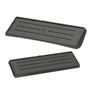 Front and Rear New Energy License Plate Frame Protectors for DEEPAL G318 Glossy Black