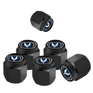 Car Tire Valve Stem Caps with National Flag Logo and Core Covers for CHANGAN CS35, CS55, CS75 PLUS, EADO, and UNI-V