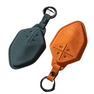 All-Inclusive Suede Car Key Cover for DEEPAL S07 and DEEPAL SL03 (Emerald Green)