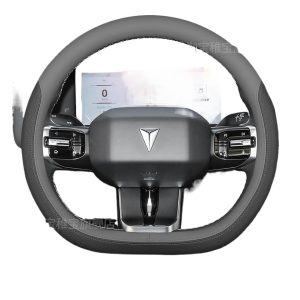DEEPAL G318 Ultra-Thin Steering Wheel Cover Nappa Leather All-Season Protection