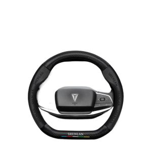 Deepal S07 Steering Wheel Cover Carbon Fiber Look Leather for 2023-2024 DEEPAL S07