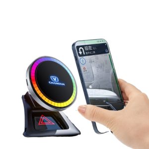 15W Magnetic Wireless Fast Charging Car Phone Holder with Atmosphere Light for Changan CS75 BenBen CX70 Ounuo Oshan