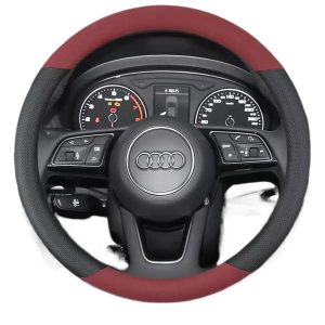 D-Shape Suede Steering Wheel Cover 38cm for CHANGAN Eado DT CS75 UNI-T CS55 PLUS