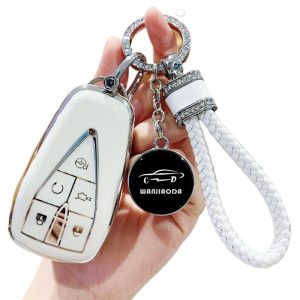 Luxury TPU Key Fob Cover for CHANGAN CS75 PLUS and CHANGAN UNI-V 5-Button Remotes