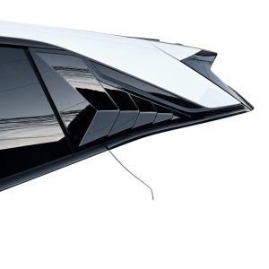 Rear Window Louver Blinds Triangular Trim Carbon Fiber Pattern for DEEPAL S07 S7