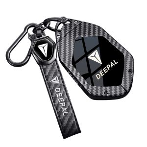 Zinc Alloy Key Fob Cover Case Carbon Fiber Pattern for DEEPAL S07 S05 S09 SL03 L07 L06 G318